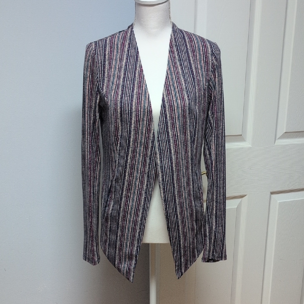 Bcbgeneration Multicolor Striped Blazer Size S - image 1